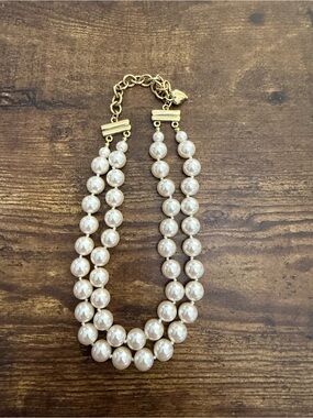 Carolee double strand pearl necklace